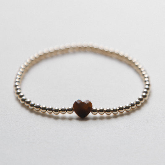 laguna bohemia Tiger's Eye - heart Bracelet