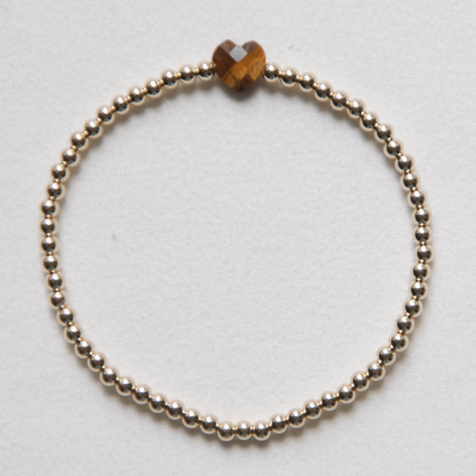 laguna bohemia Tiger's Eye - heart Bracelet