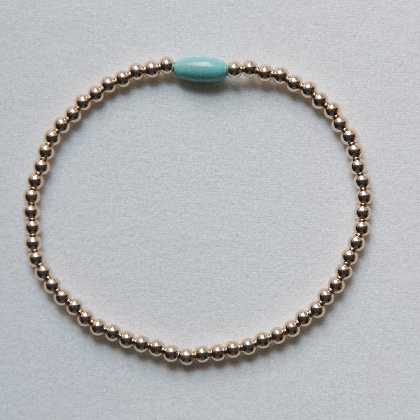 turquoise tube bracelet