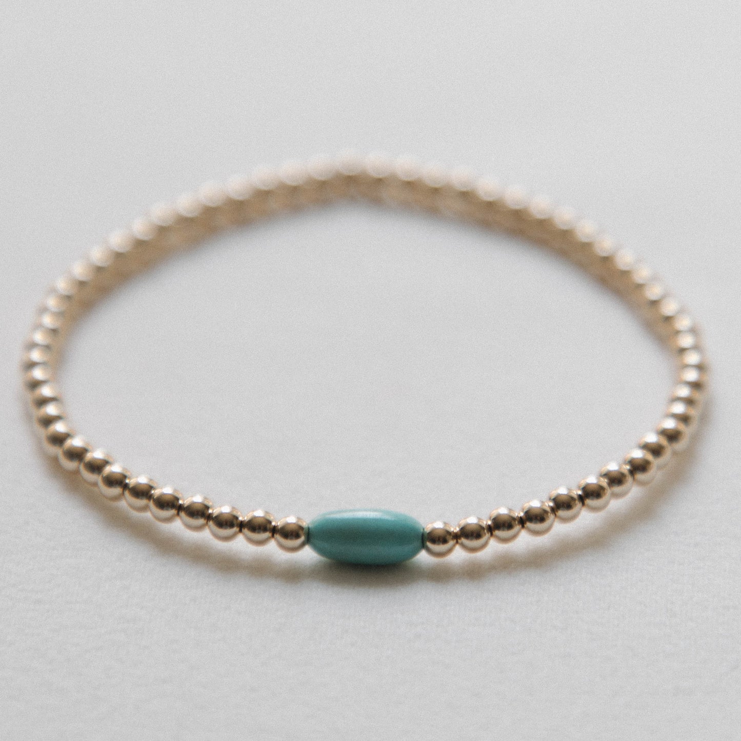 turquoise tube bracelet