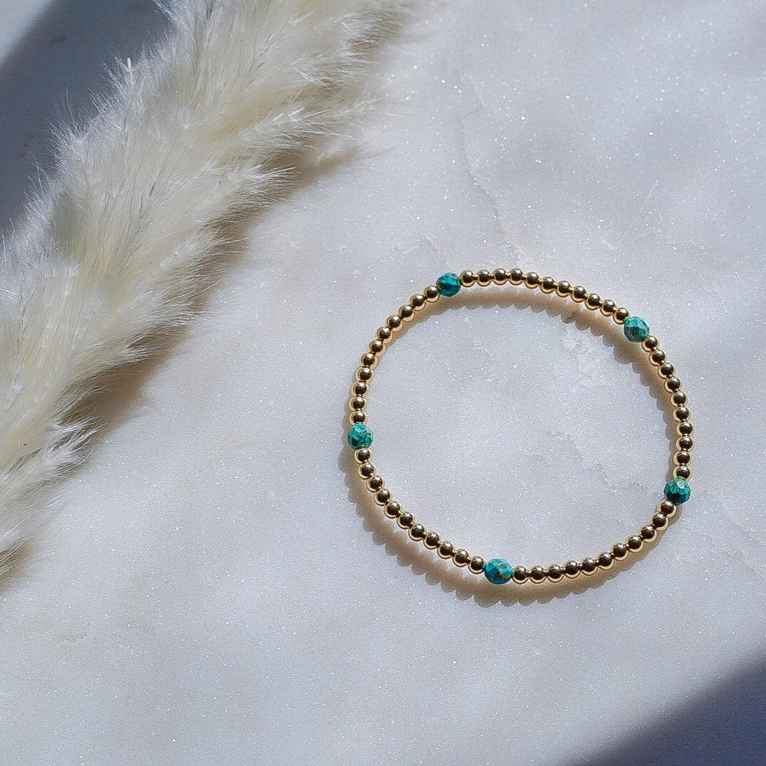 Turquoise - Connect the Dots Bracelet