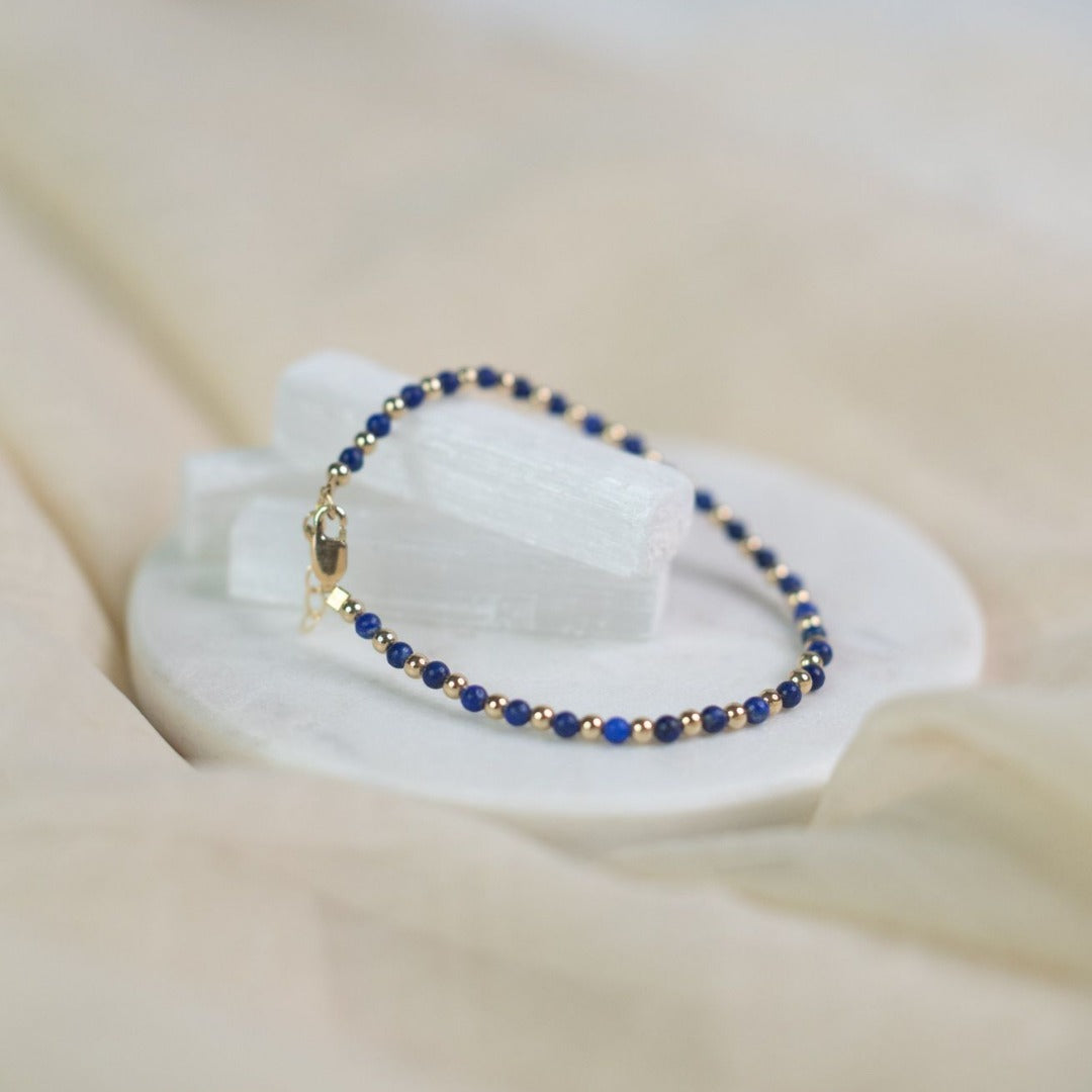 Lapis Lazuli - Intentions Bracelet