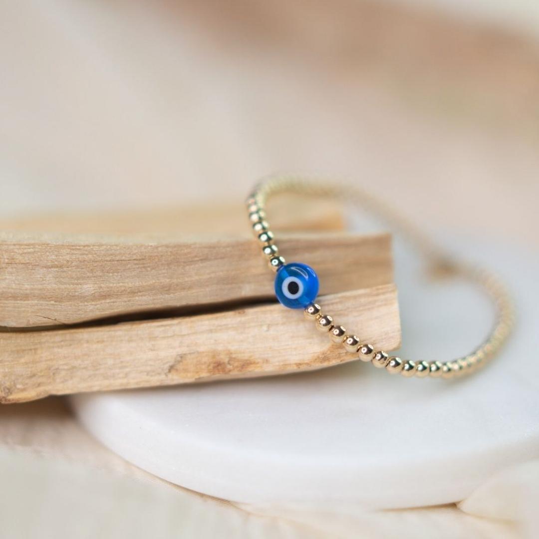 Glass Evil Eye Bracelet
