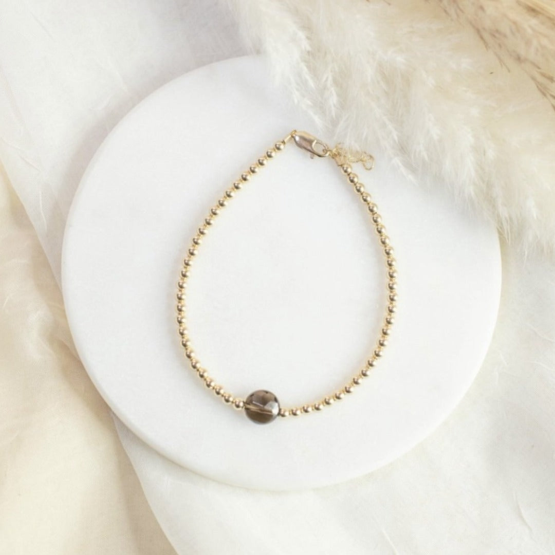 Smokey Quartz Bracelet - Centered
