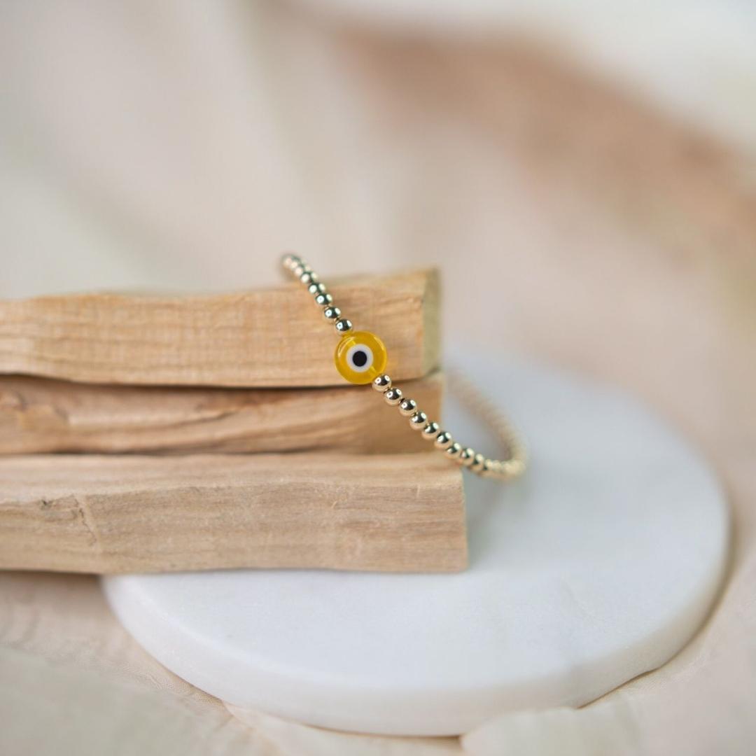 Glass Evil Eye Bracelet